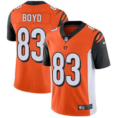 2019 men Cincinnati Bengals #83 Boyd orange Nike Vapor Untouchable Limited NFL Jersey